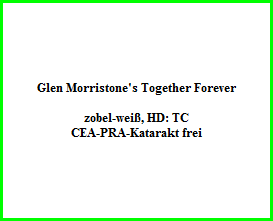 Glen Morristone's Together Forever    zobel-weiß, HD: TC  CEA-PRA-Katarakt frei